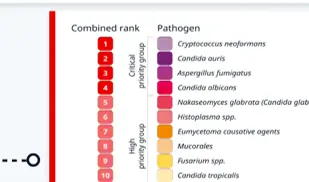 WHO priority pathogen list